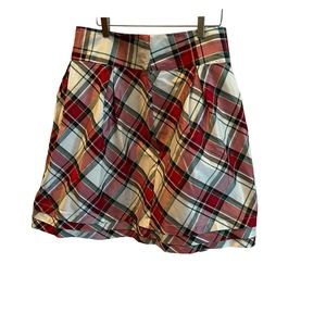 Gymboree Holiday Party Skirt Size 10 Beige Plaid